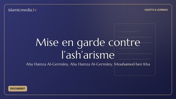 Mise en garde contre l’ash’arisme