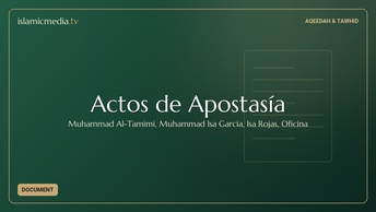 Actos de Apostasía