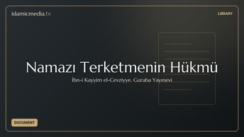 Namazı Terketmenin Hükmü