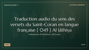 Traduction audio du sens des versets du Saint-Coran en langue française [ 045 ] Al Jâthiya