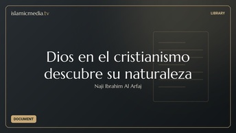 Dios en el cristianismo descubre su naturaleza