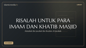 RISALAH UNTUK PARA IMAM  DAN KHATIB MASJID