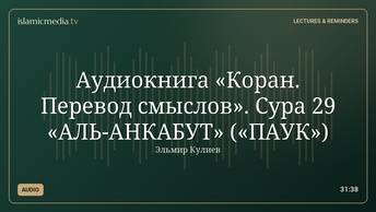Аудиокнига «Коран. Перевод смыслов». Сура 29 «АЛЬ-АНКАБУТ» («ПАУК»)
