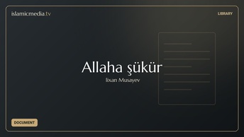 Allaha şükür