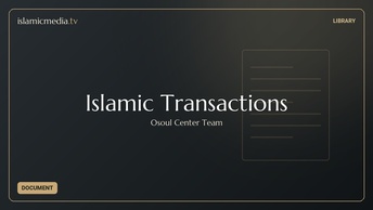Islamic Transactions
