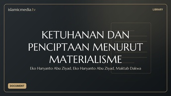 KETUHANAN DAN PENCIPTAAN MENURUT MATERIALISME
