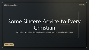 Some Sincere Advice to Every Christian