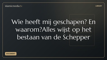Wie heeft mij geschapen? En waarom?Alles wijst op het bestaan van de Schepper