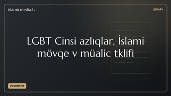 LGBT Cinsi azlıqlar, İslami mövqe və müalicə təklifi