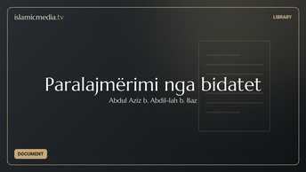 Paralajmërimi nga bidatet