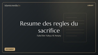 Résumé des règles du sacrifice