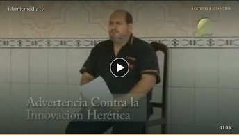 Advertencia contra la Bid’a (la innovación)