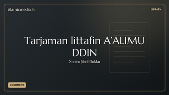 Tarjaman littafin A’ALIMU DDIN