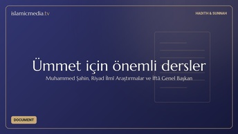 Ümmet için önemli dersler