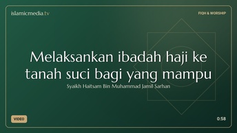 Melaksankan ibadah haji ke tanah suci bagi yang mampu