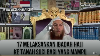 Melaksankan ibadah haji ke tanah suci bagi yang mampu