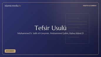 Tefsir Usulü