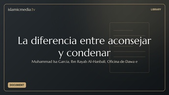 La diferencia entre aconsejar y condenar