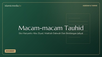 Macam-macam Tauhid