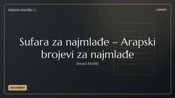 Sufara za najmlađe – Arapski brojevi za najmlađe