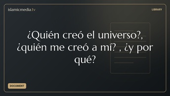 ¿Quién creó el universo?, ¿quién me creó a mí? , ¿y por qué?