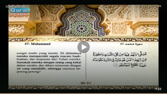 Mushaf murattal dengan terjemahan maknanya ke dalam bahasa Indonesia (Juz 26) Bagian 3