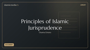 Principles of Islamic Jurisprudence