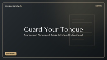 Guard Your Tongue