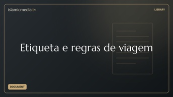 Etiqueta e regras de viagem