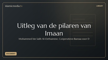 Uitleg van de pilaren van Imaan