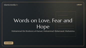 Words on Love, Fear and Hope