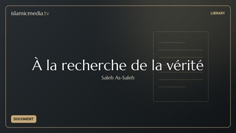 À la recherche de la vérité