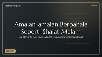 Amalan-amalan Berpahala Seperti Shalat Malam