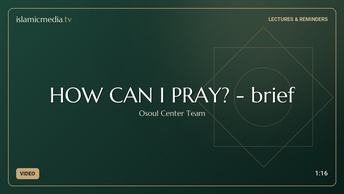 HOW CAN I PRAY? - brief