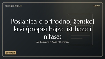 Poslanica o prirodnoj ženskoj krvi (propisi hajza, istihaze i nifasa)