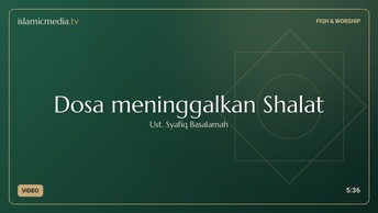 Dosa meninggalkan Shalat