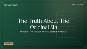 The Truth About The Original Sin