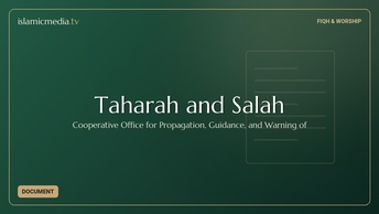 Taharah and Salah