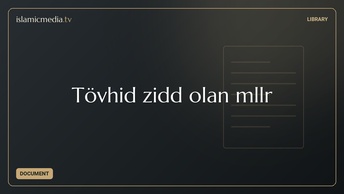 Tövhidə zidd olan əməllər