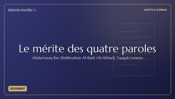 Le mérite des quatre paroles