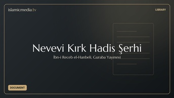 Nevevi Kırk Hadis Şerhi