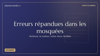 Erreurs répandues dans les mosquées