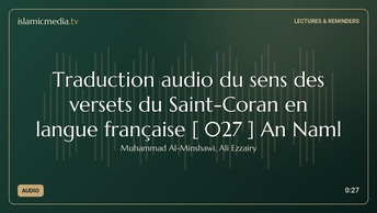 Traduction audio du sens des versets du Saint-Coran en langue française [ 027 ] An Naml