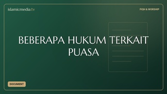 BEBERAPA HUKUM  TERKAIT PUASA