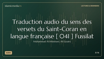 Traduction audio du sens des versets du Saint-Coran en langue française [ 041 ] Fussilat
