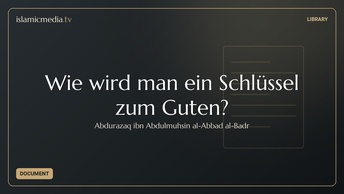 Wie wird man ein Schlüssel zum Guten?