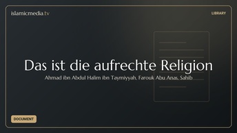 Das ist die aufrechte Religion