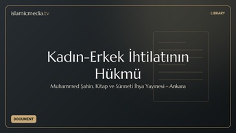Kadın-Erkek İhtilatının Hükmü