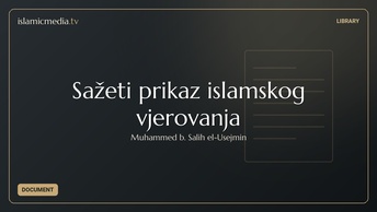 Sažeti prikaz islamskog vjerovanja
