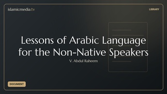 Lessons of Arabic Language for the Non-Native Speakers